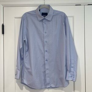 David Donahue Blue Dress Shirt Trim 16.5 32/33